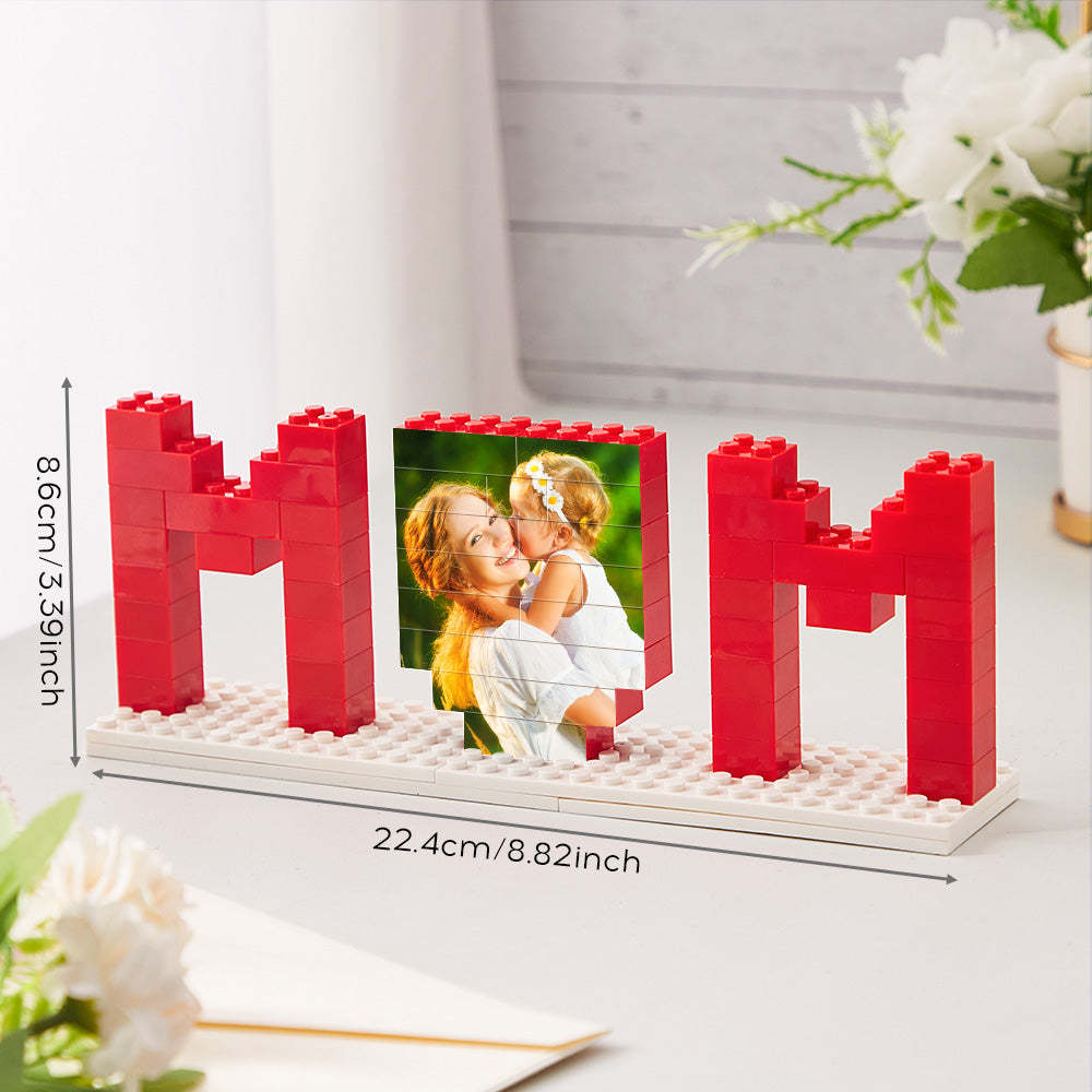 Custom Building Brick Photo Block Personalized MUM Brick Puzzles Mother's Day Gifts - soufeelmy