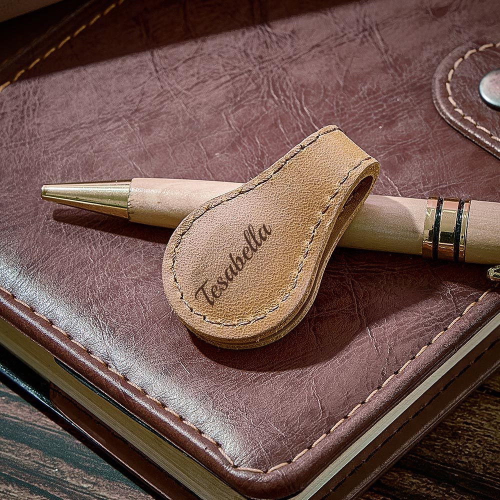 Custom Leather Bookmark Personalized Name Engraved Magnetic Bookmark Gift - soufeelmy