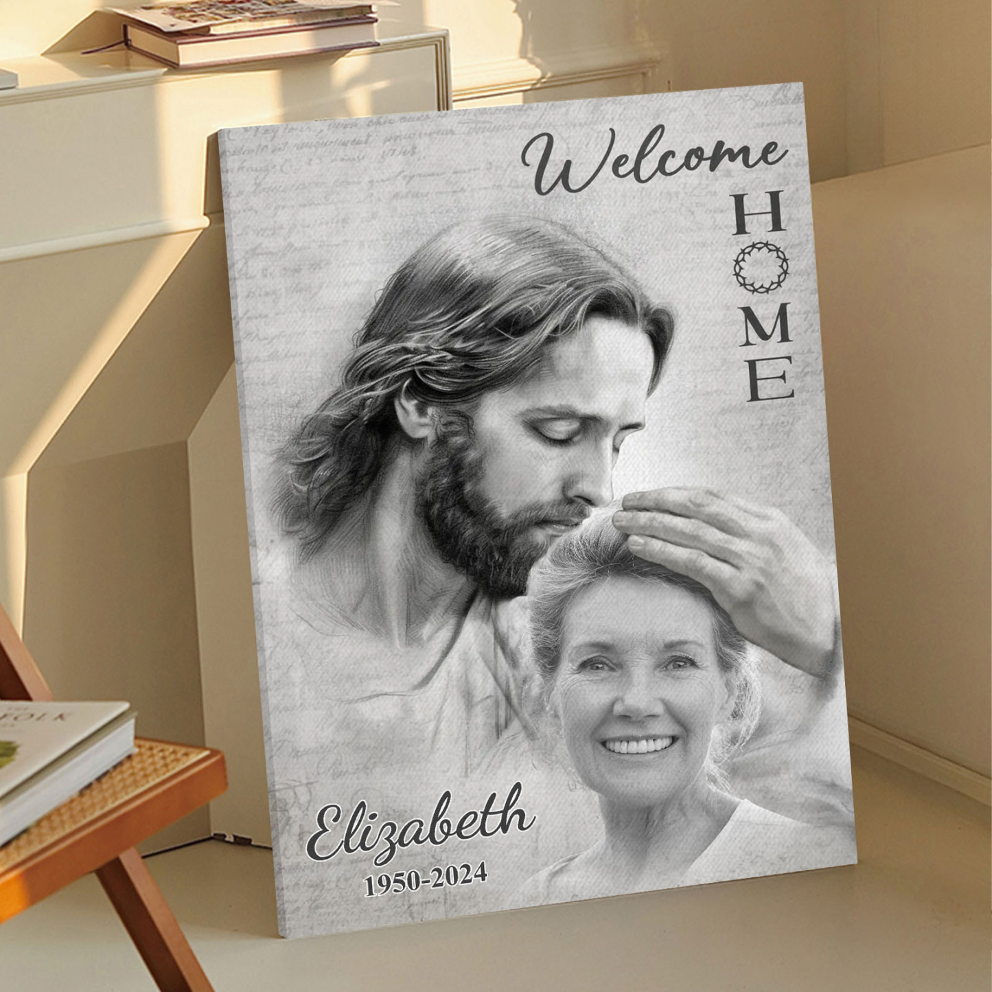 Custom Photo Remembering You With Love Memorial Personalized Custom Vertical Poster Sympathy Gift For Family Members - soufeelmy