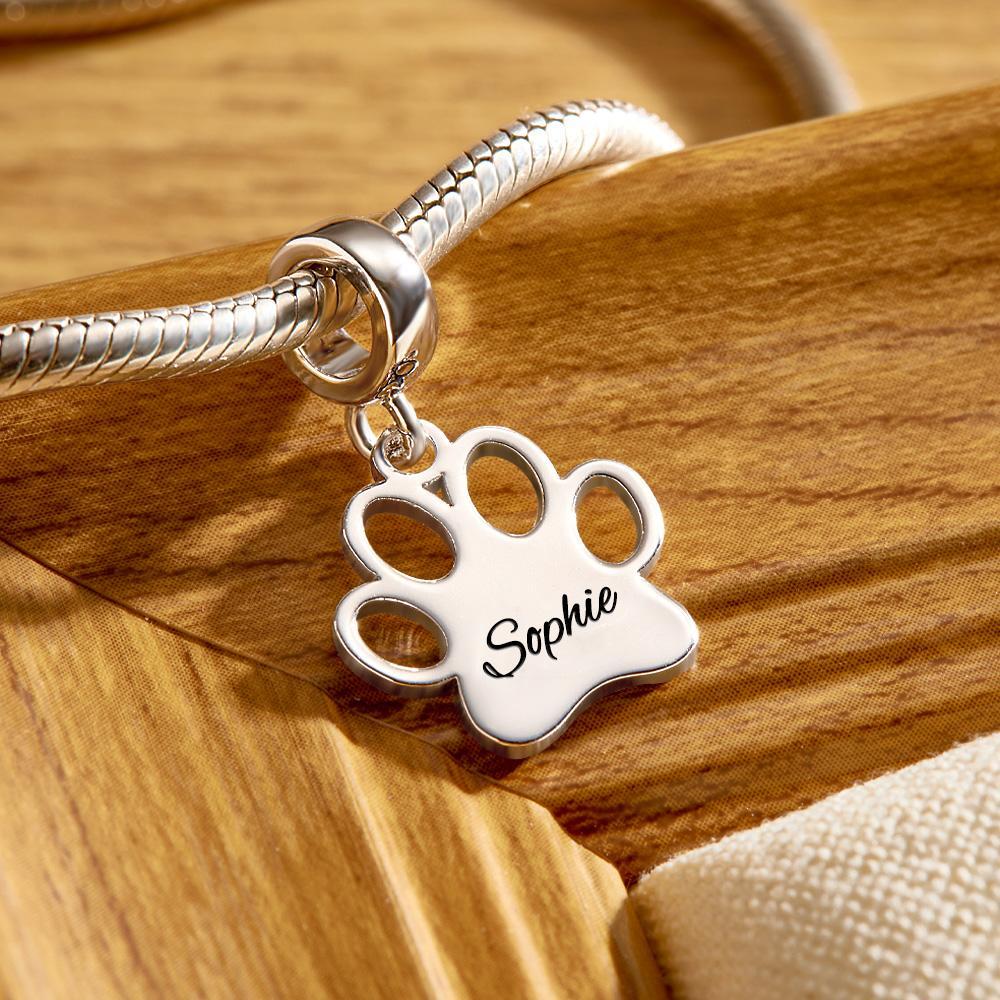 Custom Engraved Charm Dog Paw Pendant Gifts - soufeelmy