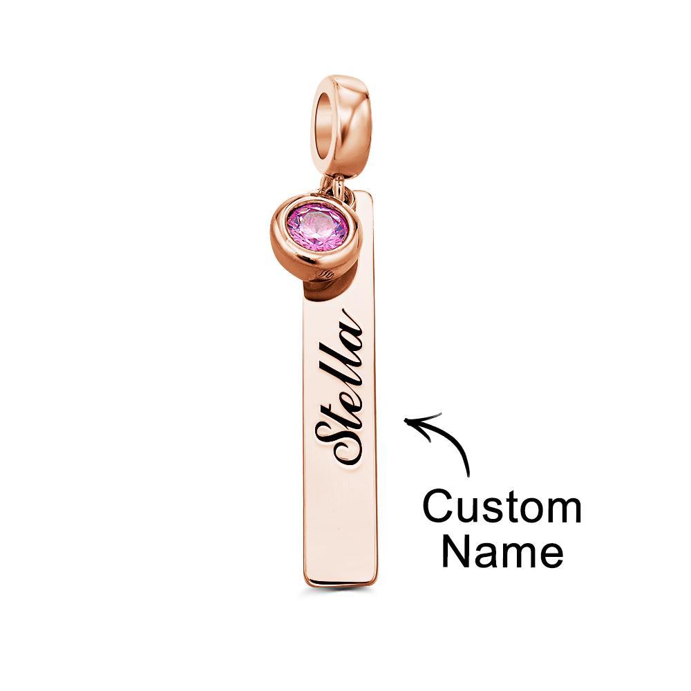 Custom Engraved Birthstone Charm Elegant Gifts For Her - soufeelmy