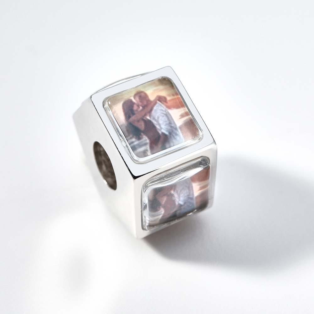 Personalized 5 Side Photo Charm Bead Custom Photo Charm Customized Picture Charm for Women - soufeelmy
