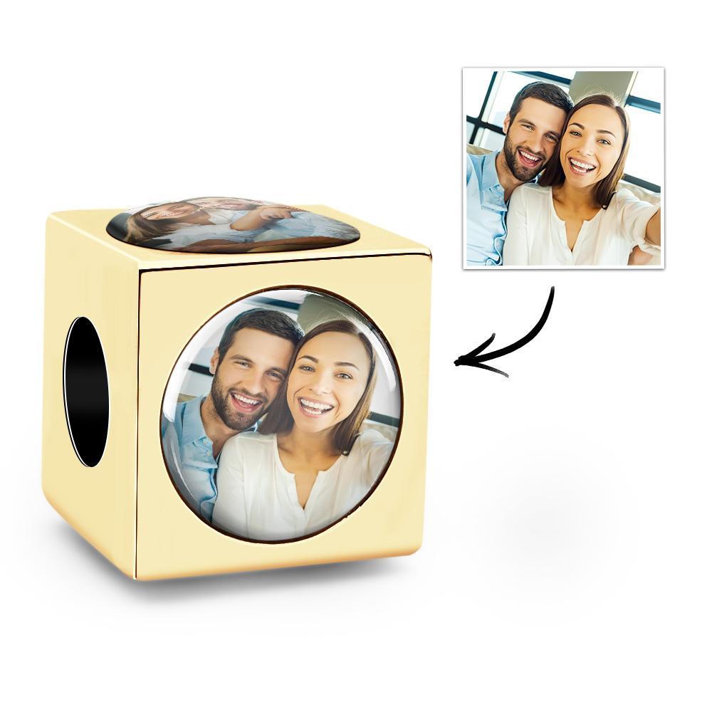 Personalized Four-Sided Photo Charm Customized Bead for Women - soufeelmy