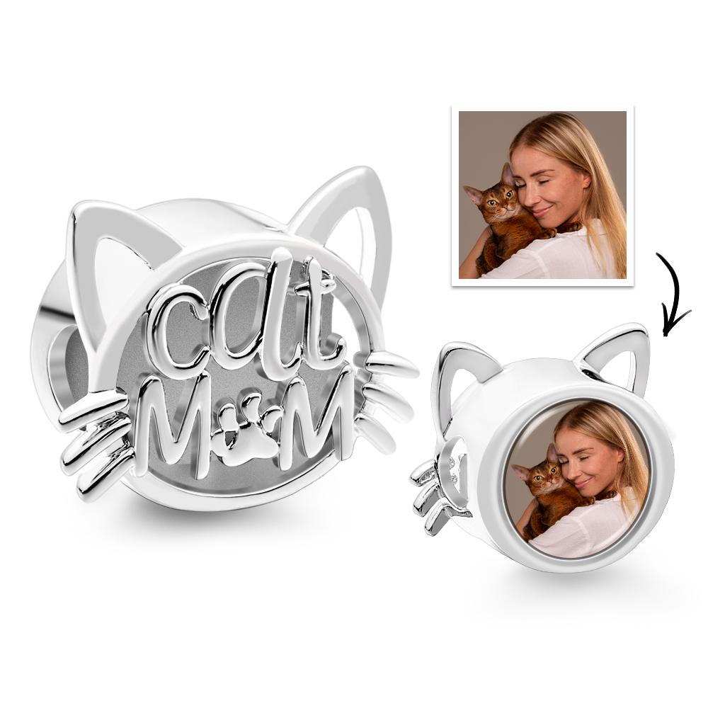 Custom Photo Charm Cat Mom Cute Pet Gift - soufeelmy