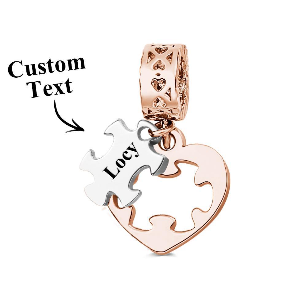 Custom Engraved Charm Love Puzzle Creative Gift - soufeelmy