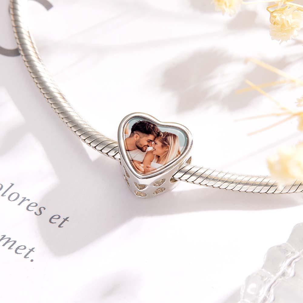 Personalized Photo Charm LET LOVE SHOW YOU THE WAY Theme Heart Colorful Pendant Gifts For Her - soufeelmy