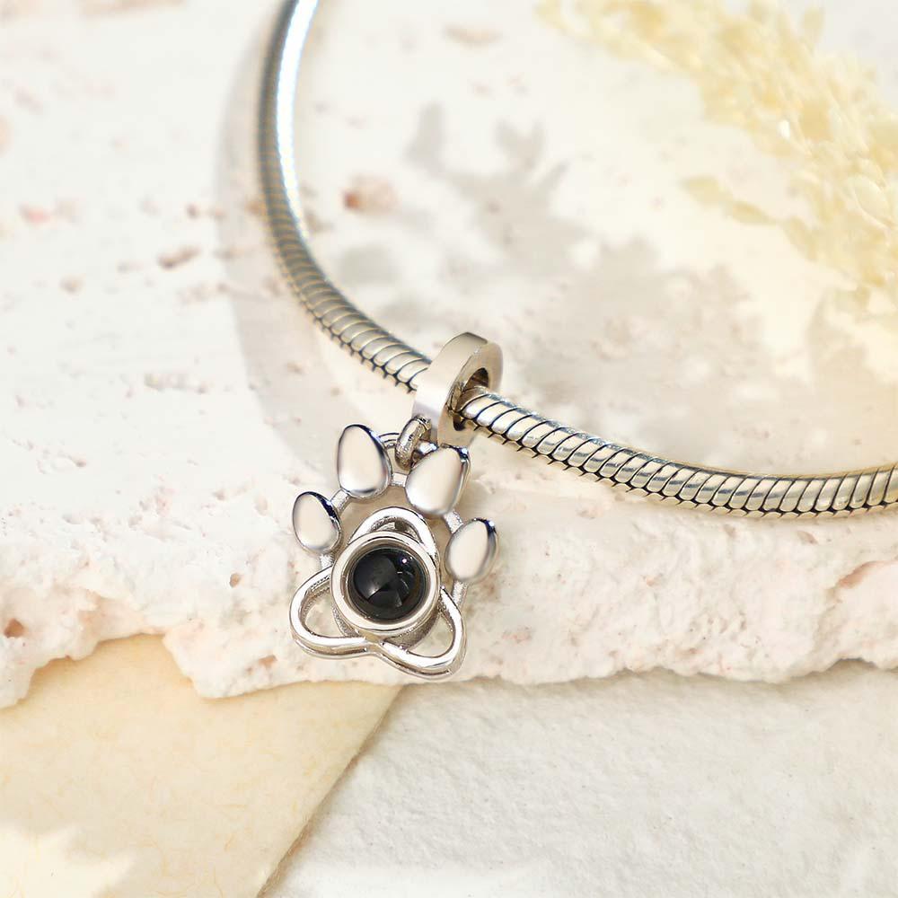 Custom Projection Charm Dog Paw Swing Gift - soufeelmy