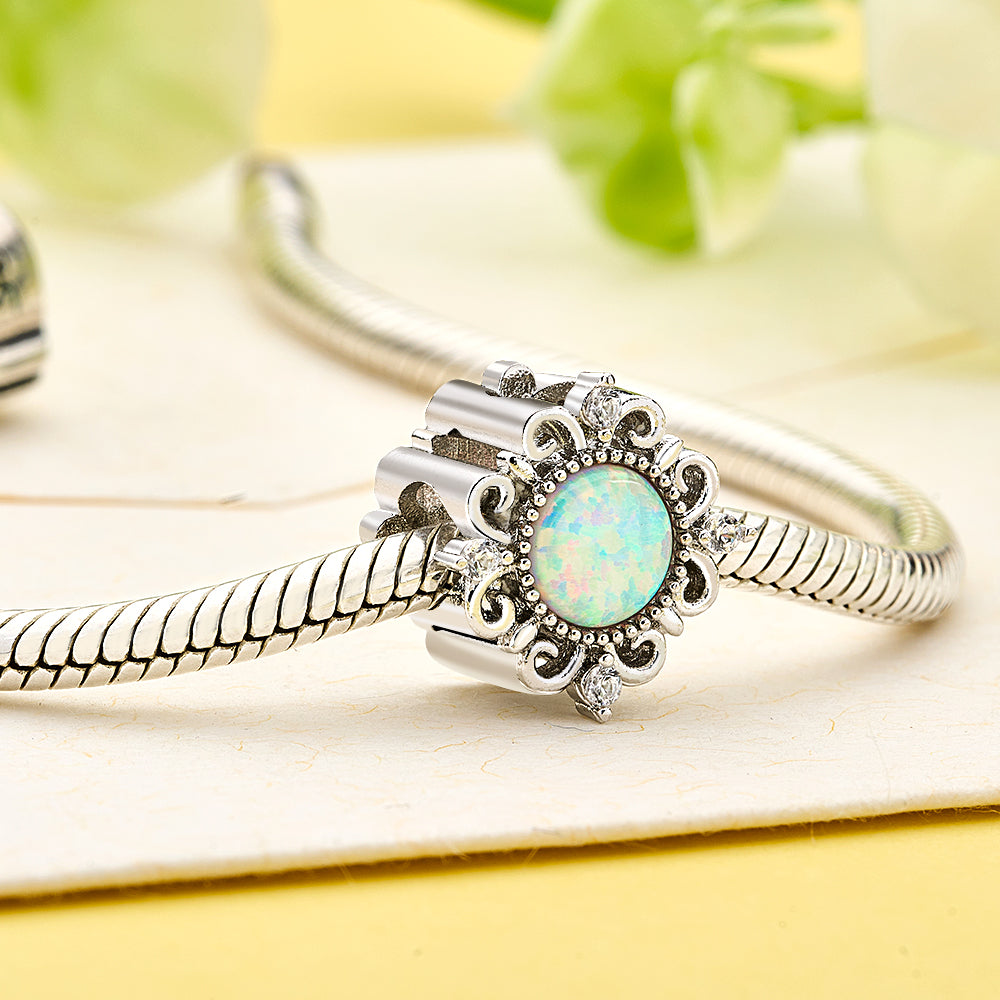 Custom Engraved Vintage Opal Charm Gift for Her - soufeelmy