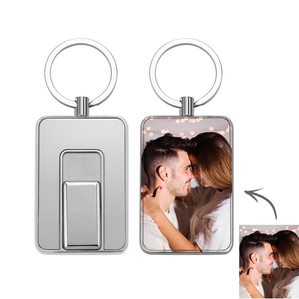 Electric Lighter Windproof USB Rechargeable Personalized Photo Custom Keychains Birthday Anniversary and Wedding Gift - soufeelmy