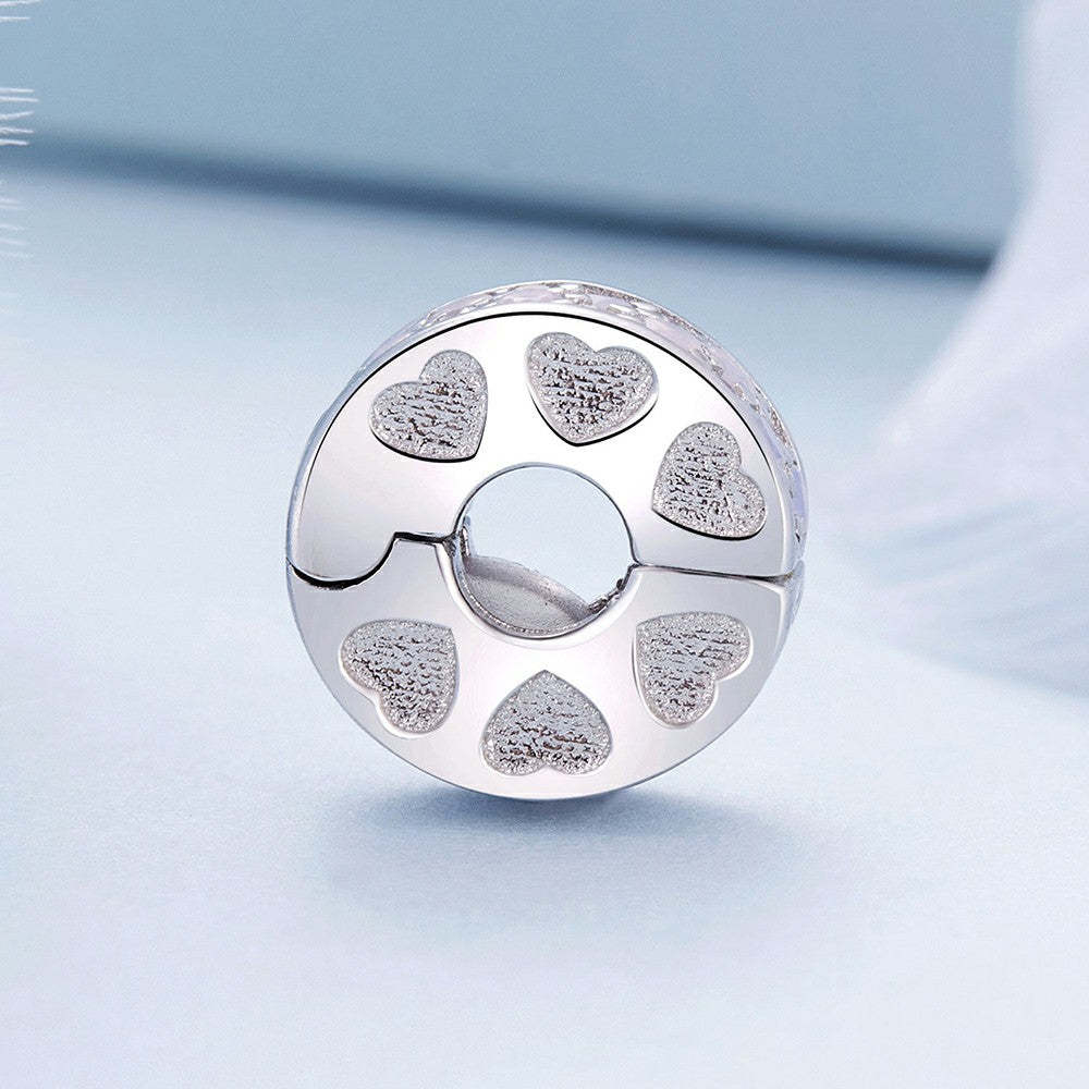 pink fantasy stopper charm spacer charm 925 sterling silver dp109