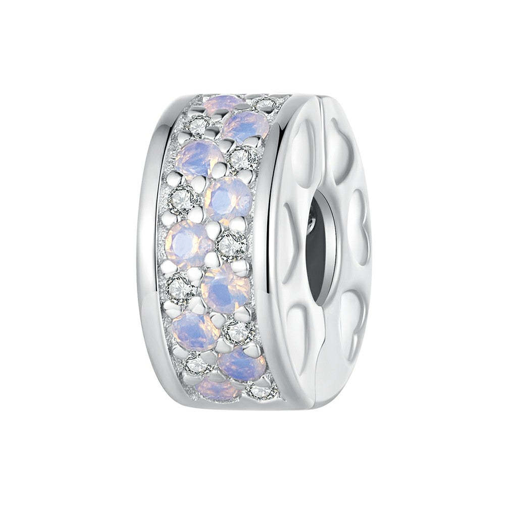 pink fantasy stopper charm spacer charm 925 sterling silver dp109