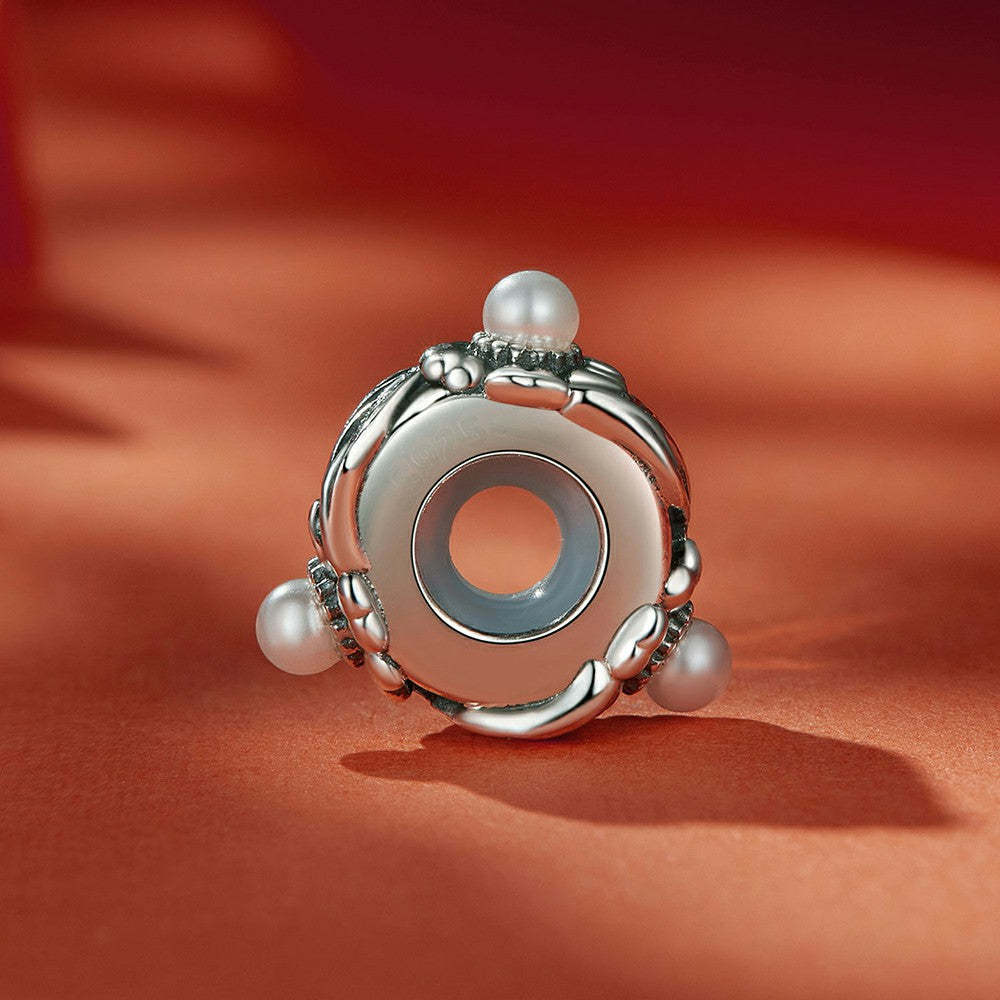 vintage vines stopper charm spacer charm 925 sterling silver dp111