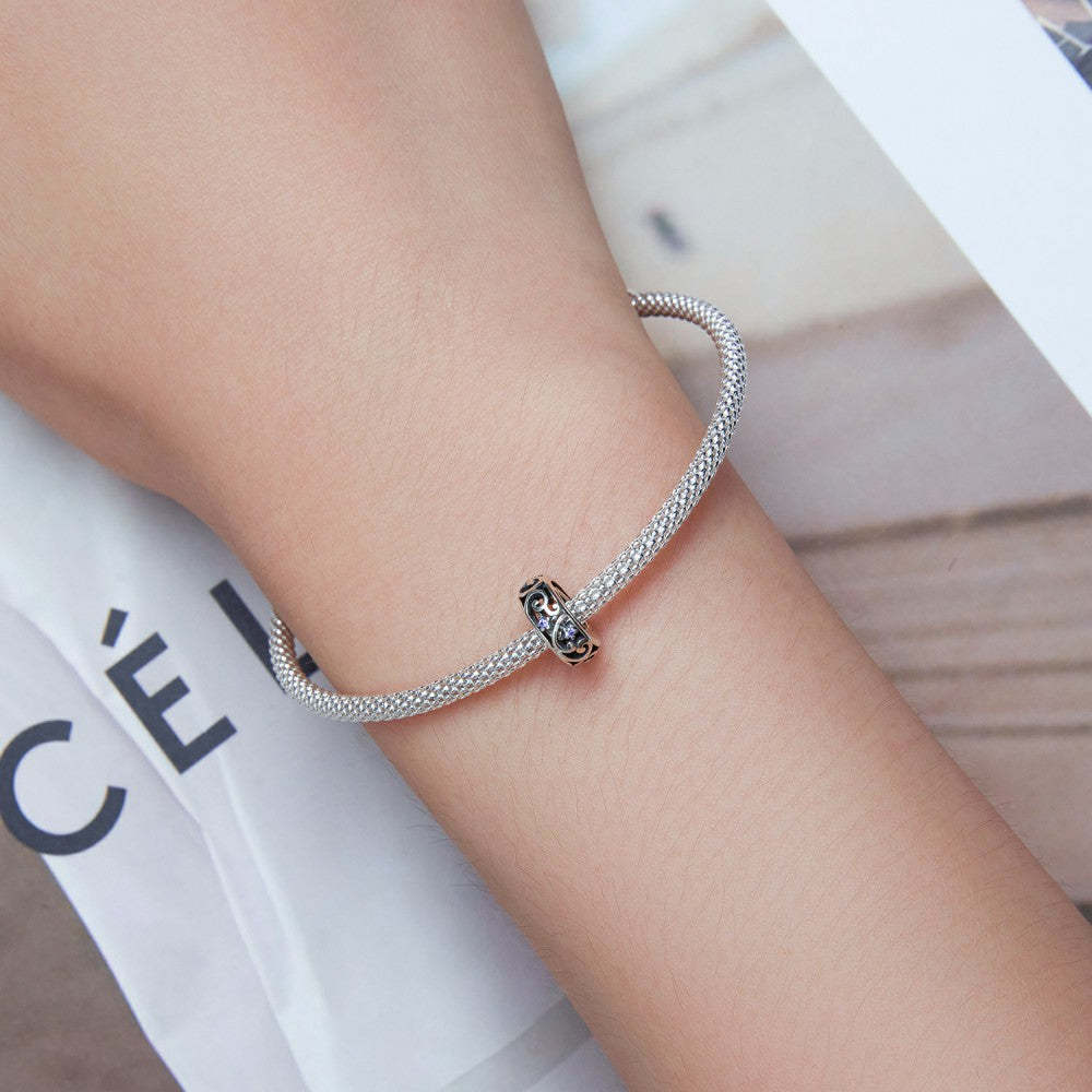 aurora stopper charm spacer charm 925 sterling silver dp149