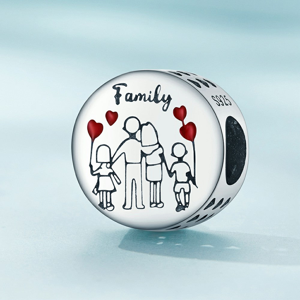 home enamel charm 925 sterling silver dy1326