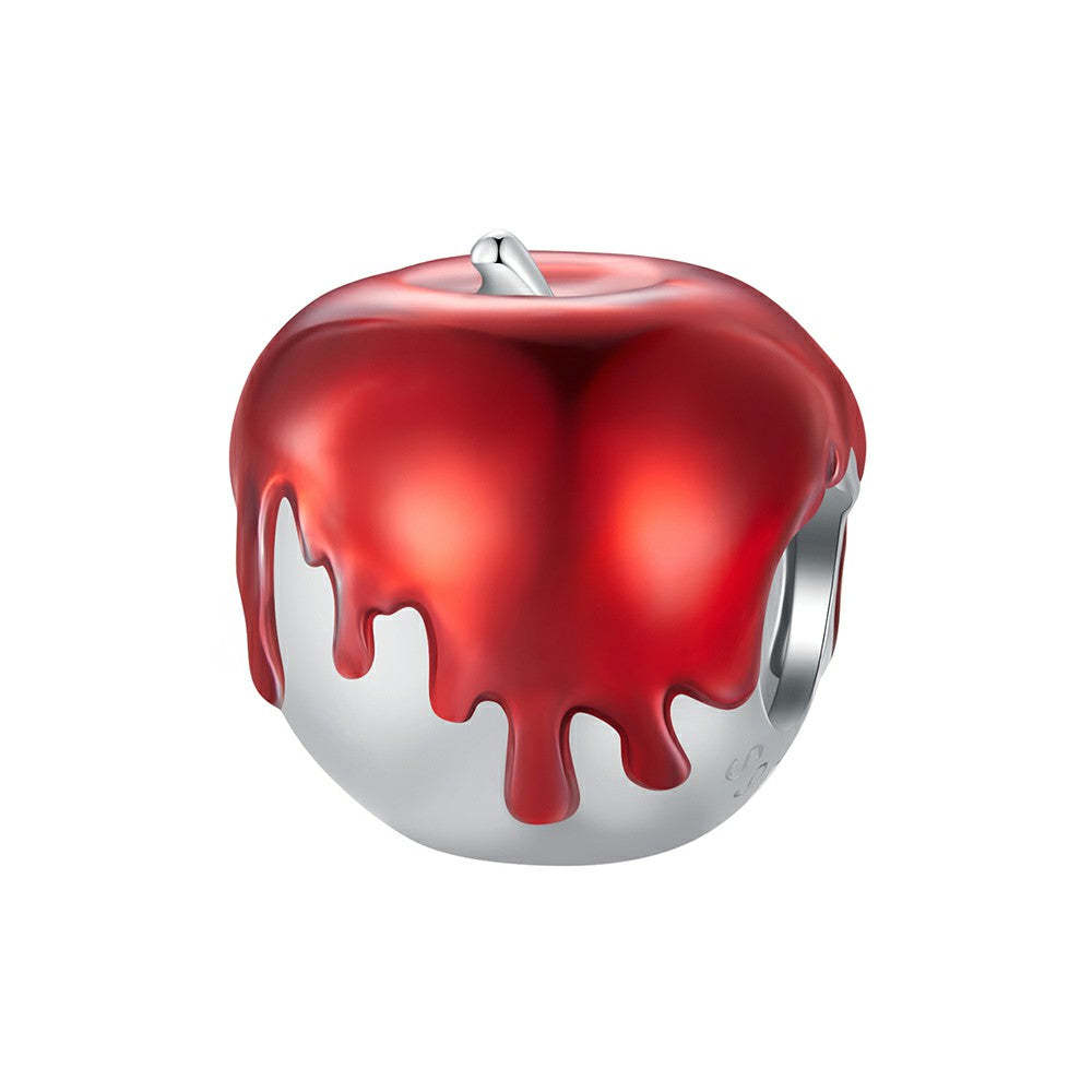 apple enamel charm 925 sterling silver dy1332