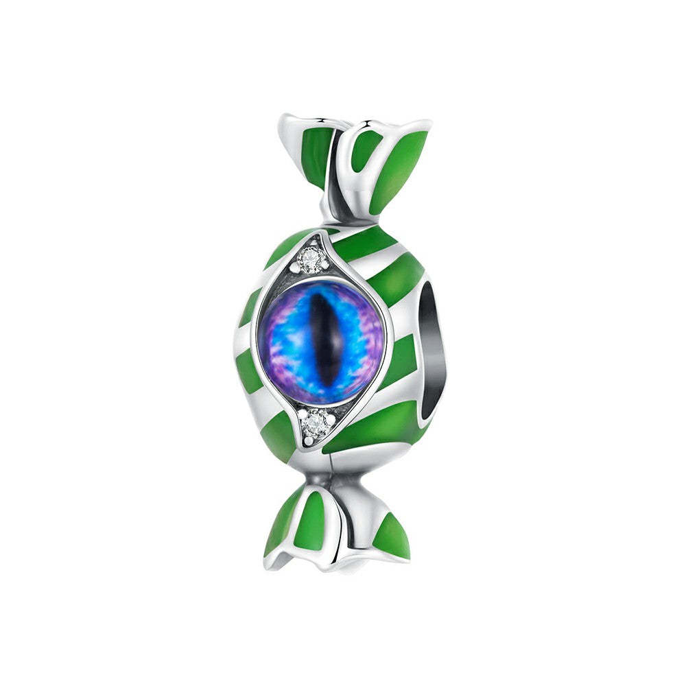 glow in the dark halloween candy enamel charm 925 sterling silver halloween gifts dy1338