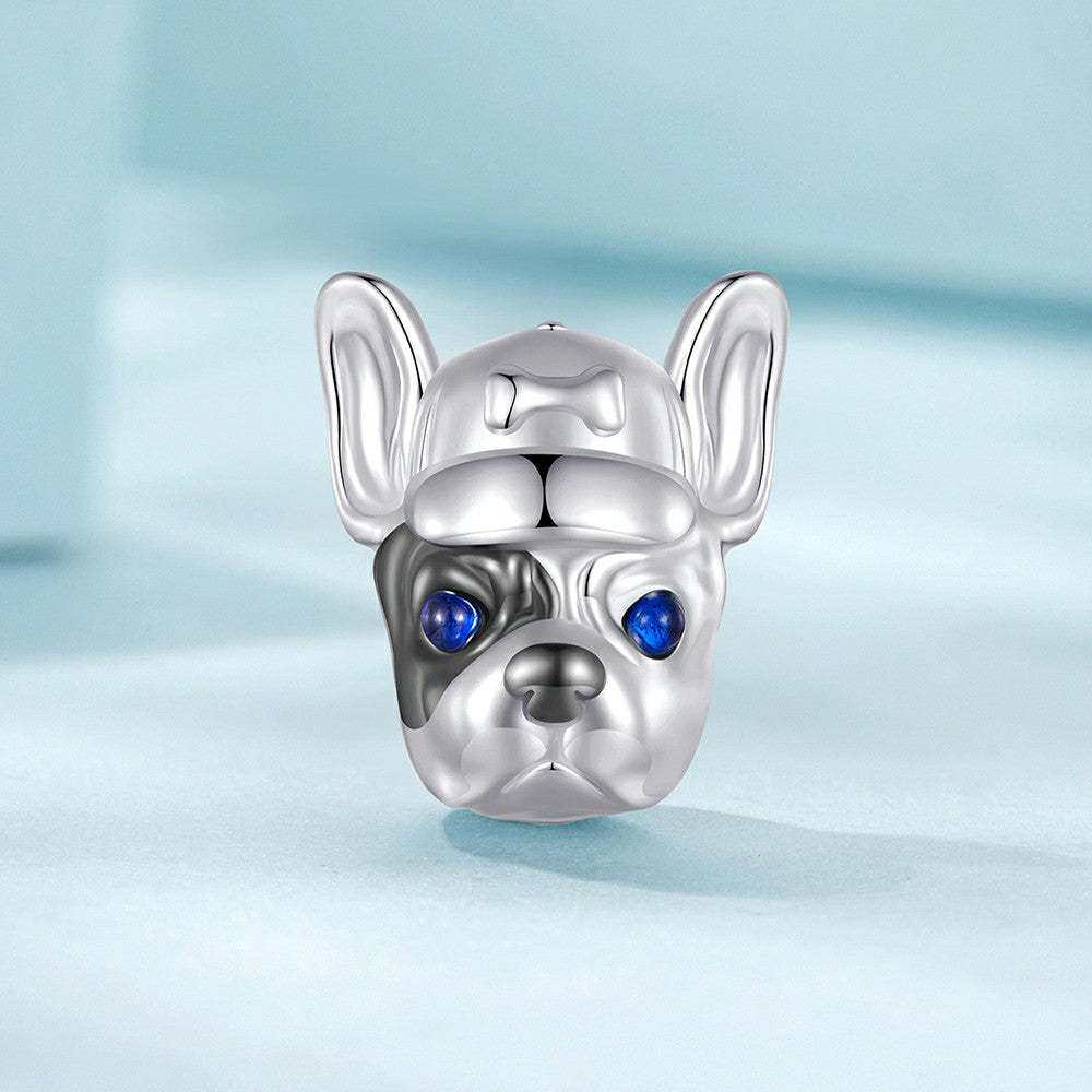 french bulldog enamel charm 925 sterling silver gift for pet lover dy1339