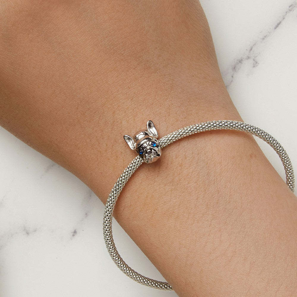 french bulldog enamel charm 925 sterling silver gift for pet lover dy1339