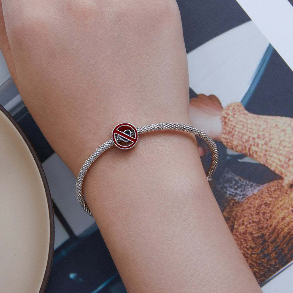 core of love enamel charm 925 sterling silver dy1371