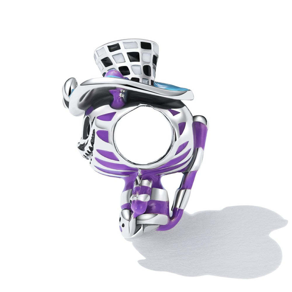 magic cat enamel charm 925 sterling silver gift for pet lover dy1395