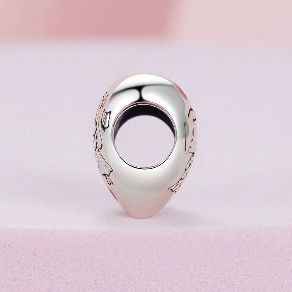 Little Boy and Girl Enamel Charm Silver Valentine's Day Gifts - soufeelmy