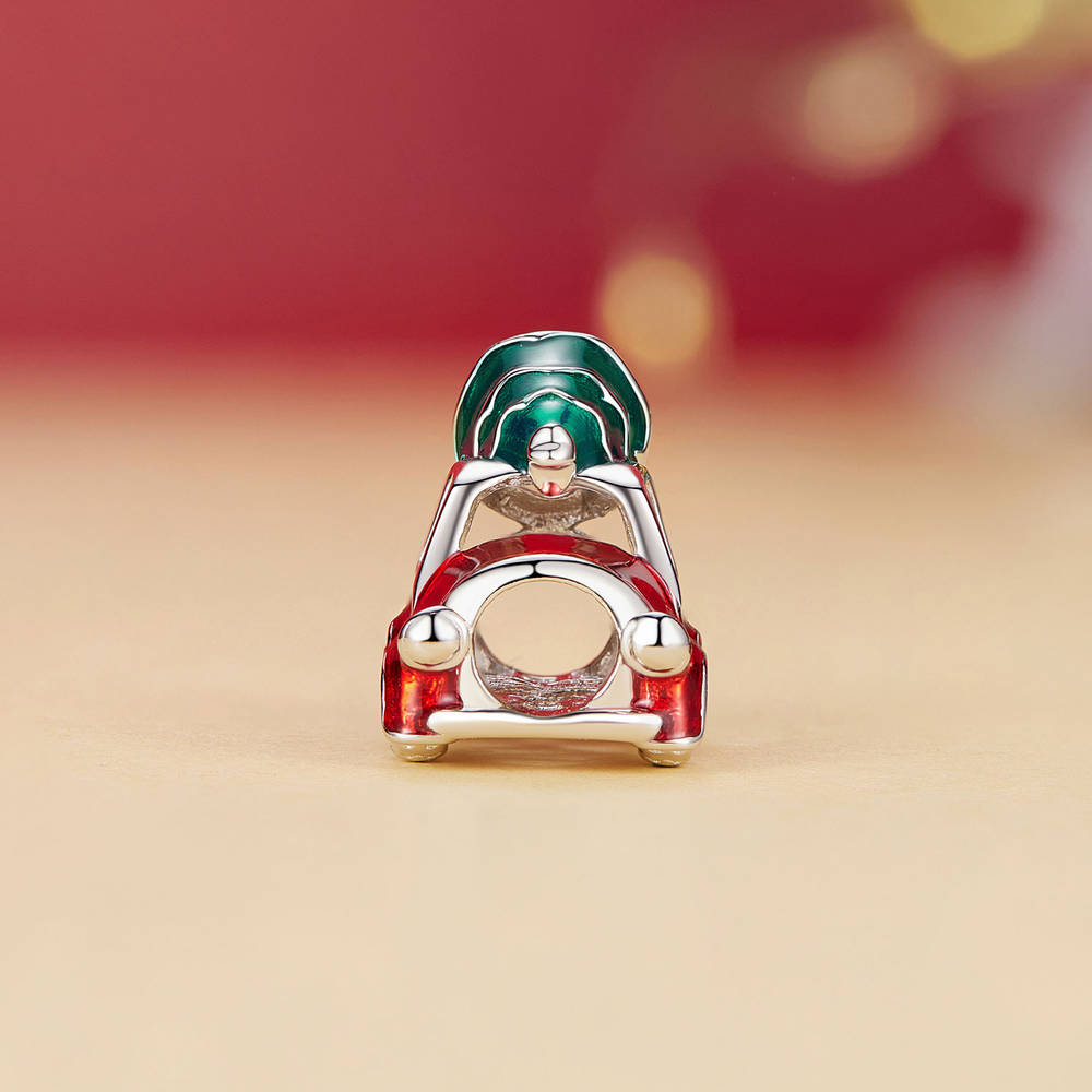 Christmas Car Enamel Charm Silver Christmas Gifts - soufeelmy