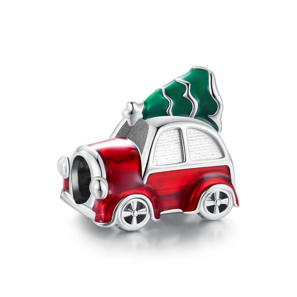 Christmas Car Enamel Charm Silver Christmas Gifts - soufeelmy
