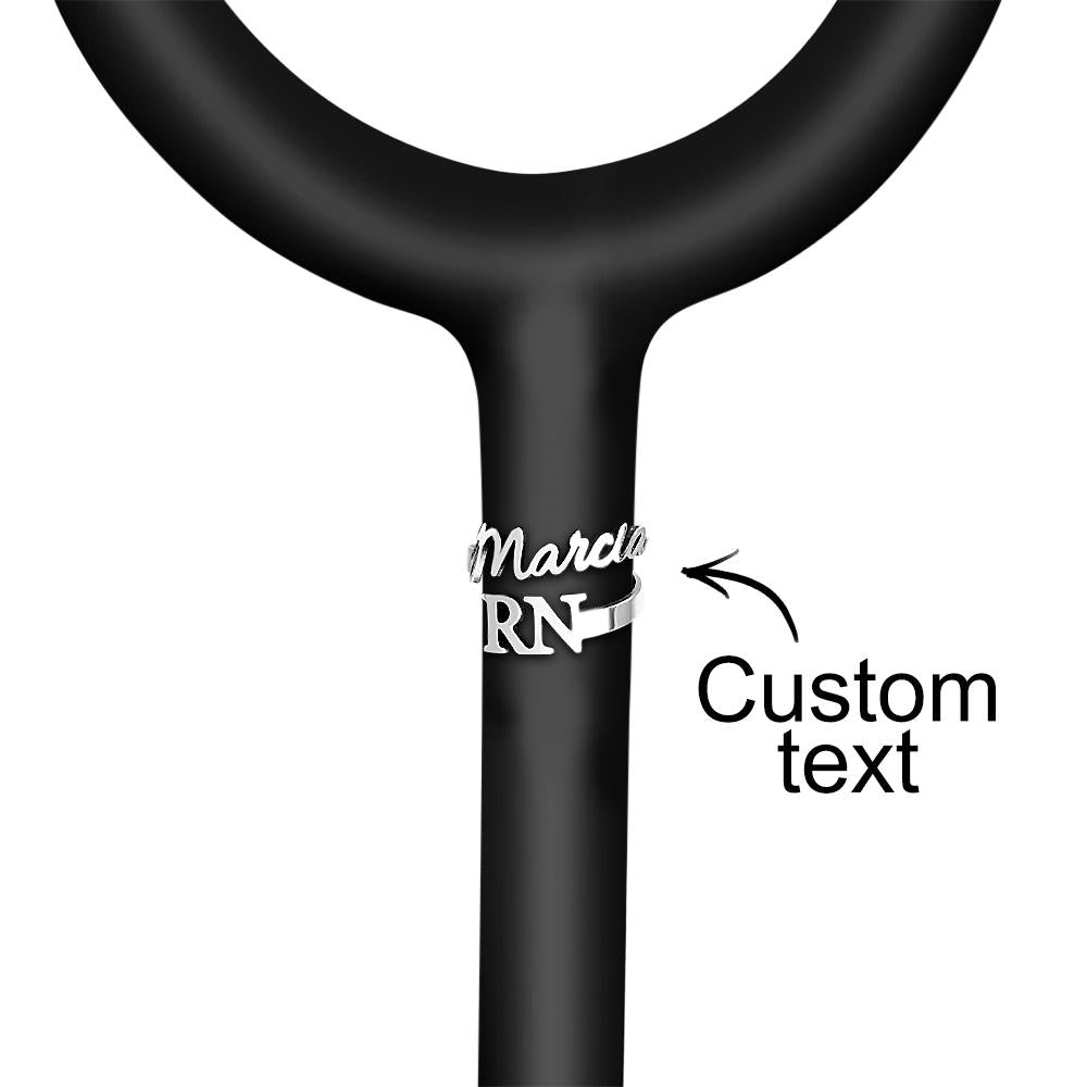 Custom Text Stethoscope Name Tag For Nurse - soufeelmy