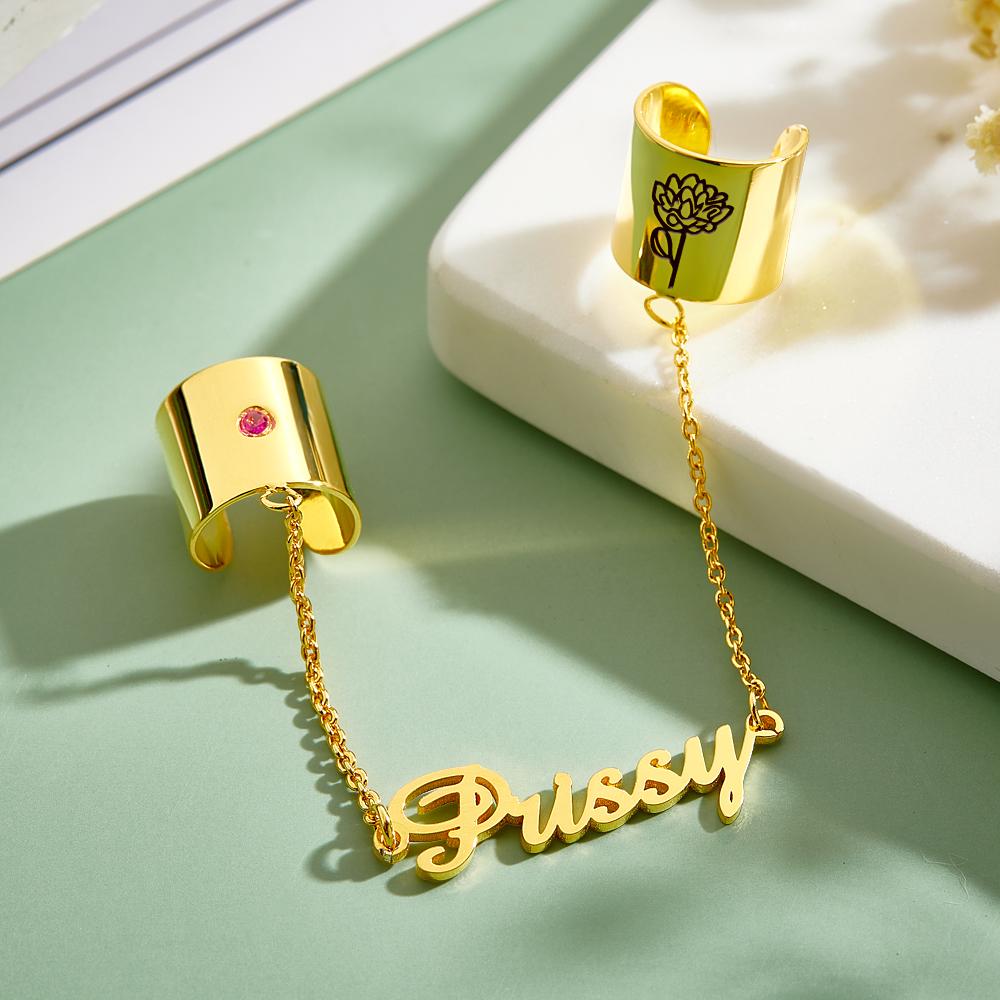 Custom Birthstone Stethoscope Name Tag With Pattern Decoration For Doctor - soufeelmy