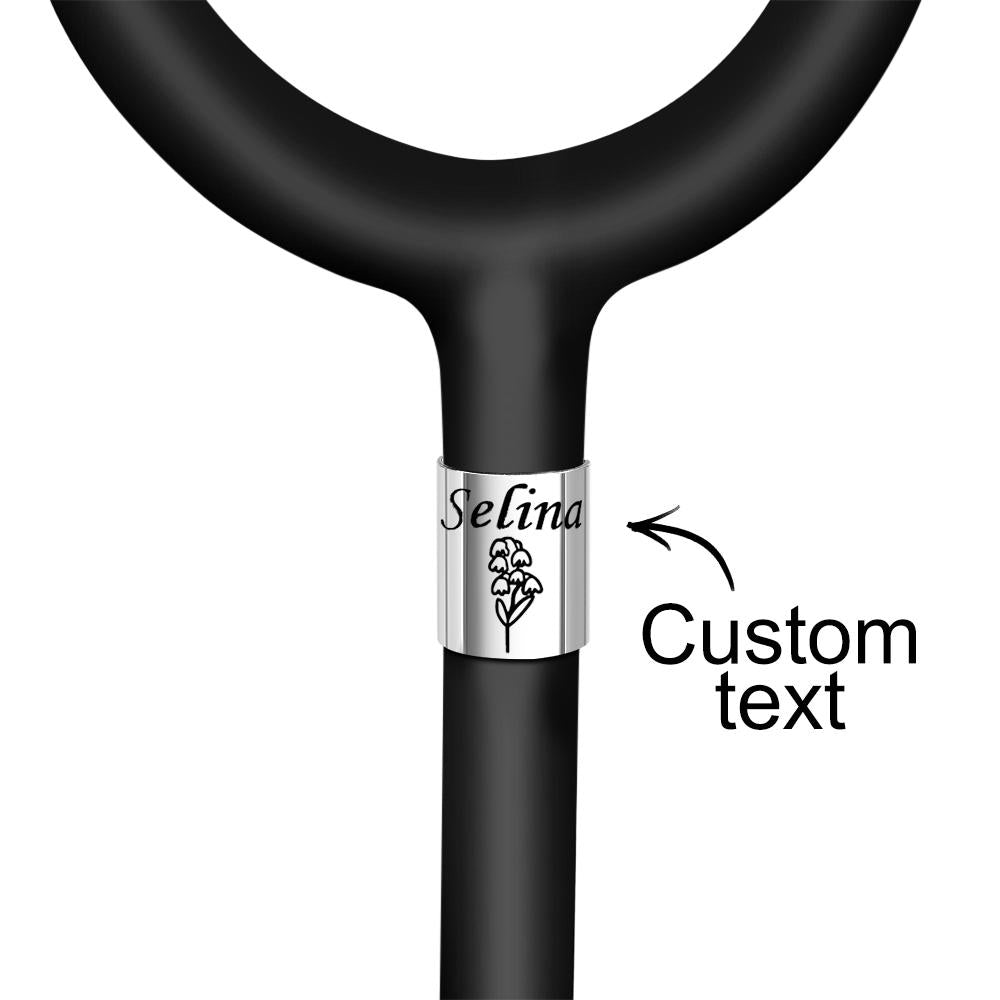 Engravable Flower Stethoscope Name Tag Unique Gifts For Nurse - soufeelmy
