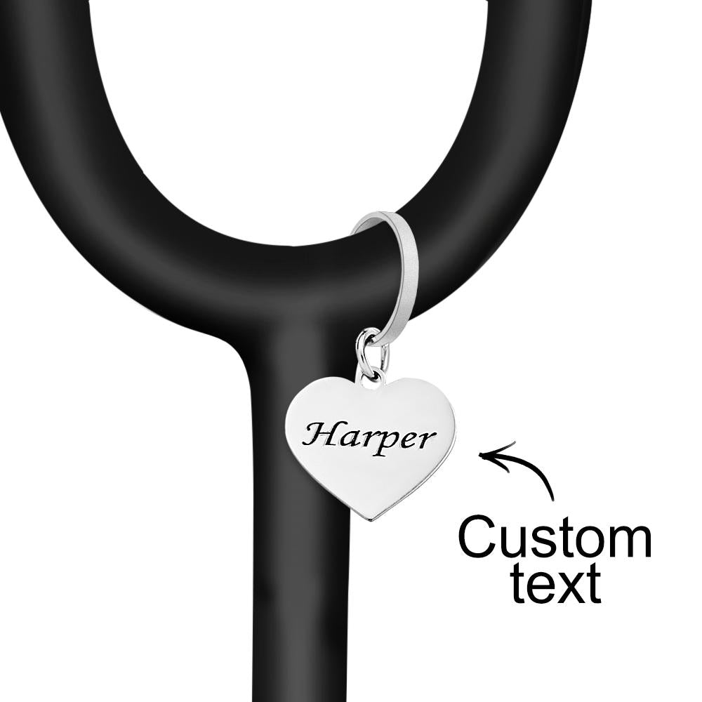 Custom Engraved Name Tag Heart Pendant For Nurse - soufeelmy