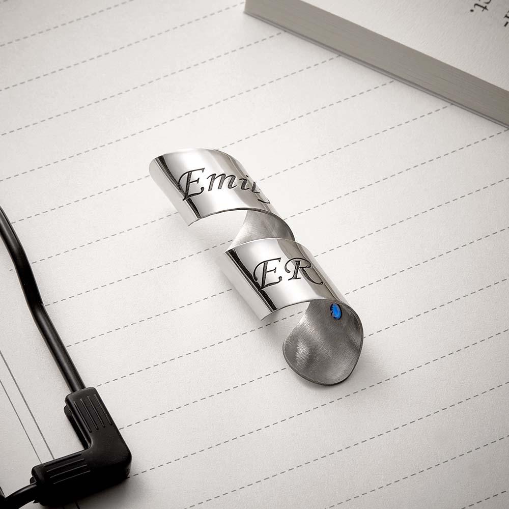 Custom Engraved Stethoscope Name Tag Heart Shaped Pendant For Doctor - soufeelmy