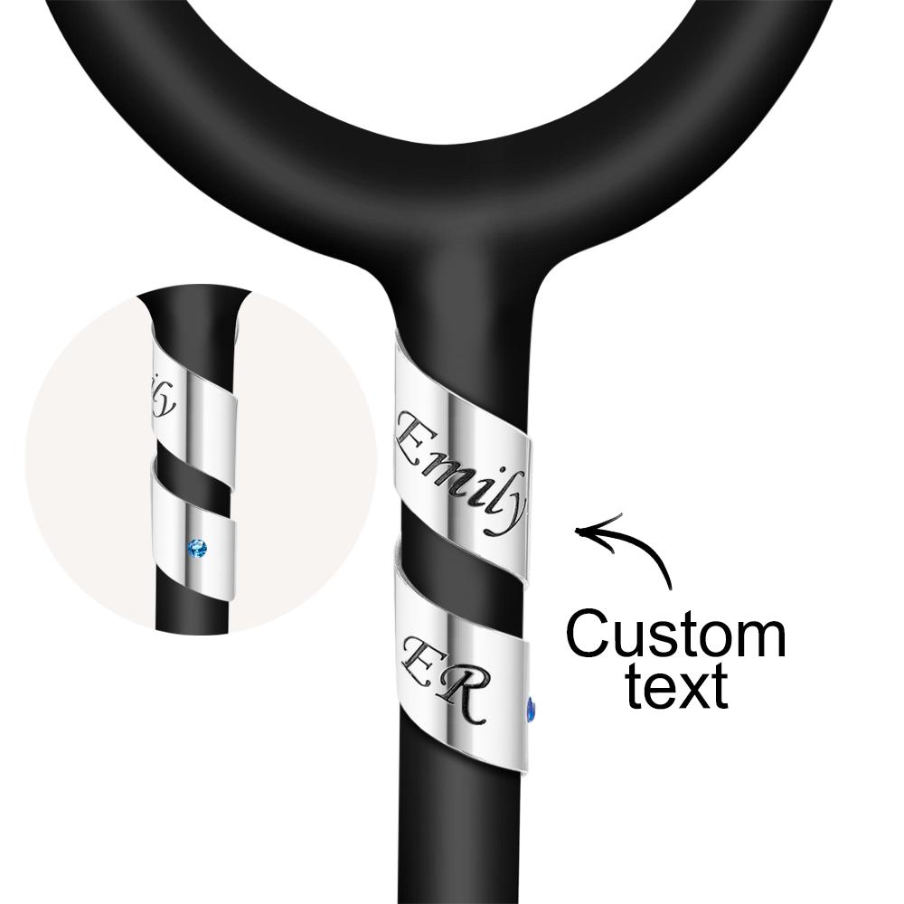 Custom Engraved Stethoscope Name Tag Heart Shaped Pendant For Doctor - soufeelmy