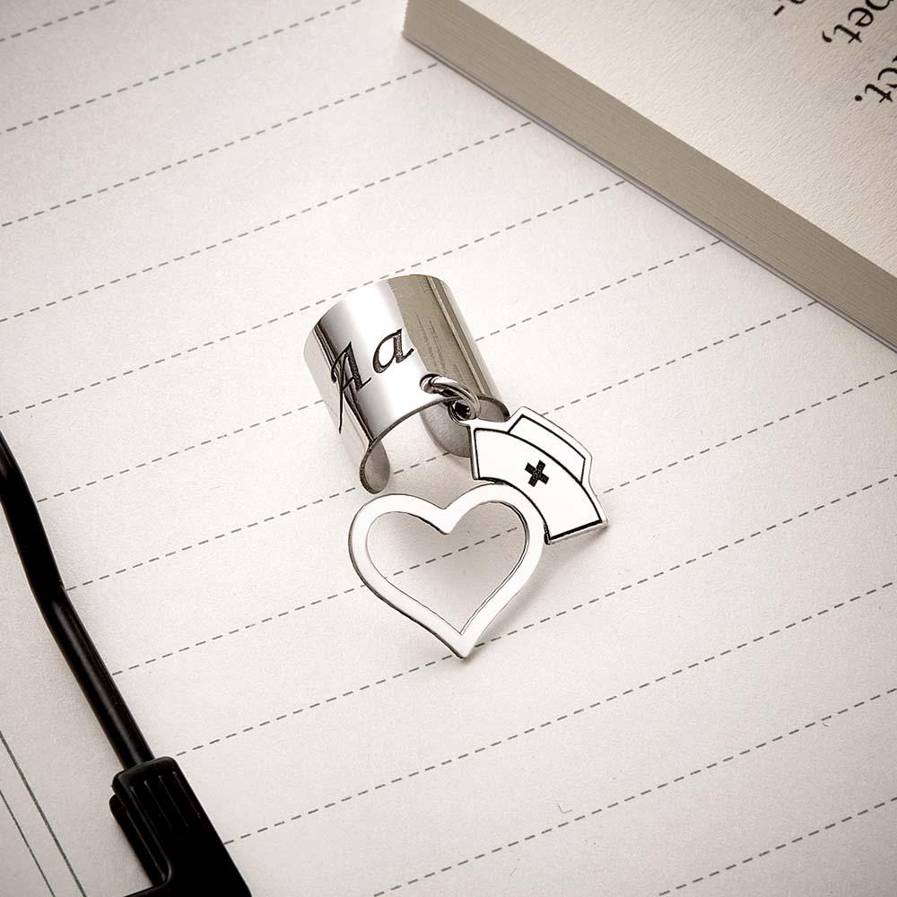 Stethoscope Decoration Name Tag Personalized Pattern For Nurse - soufeelmy