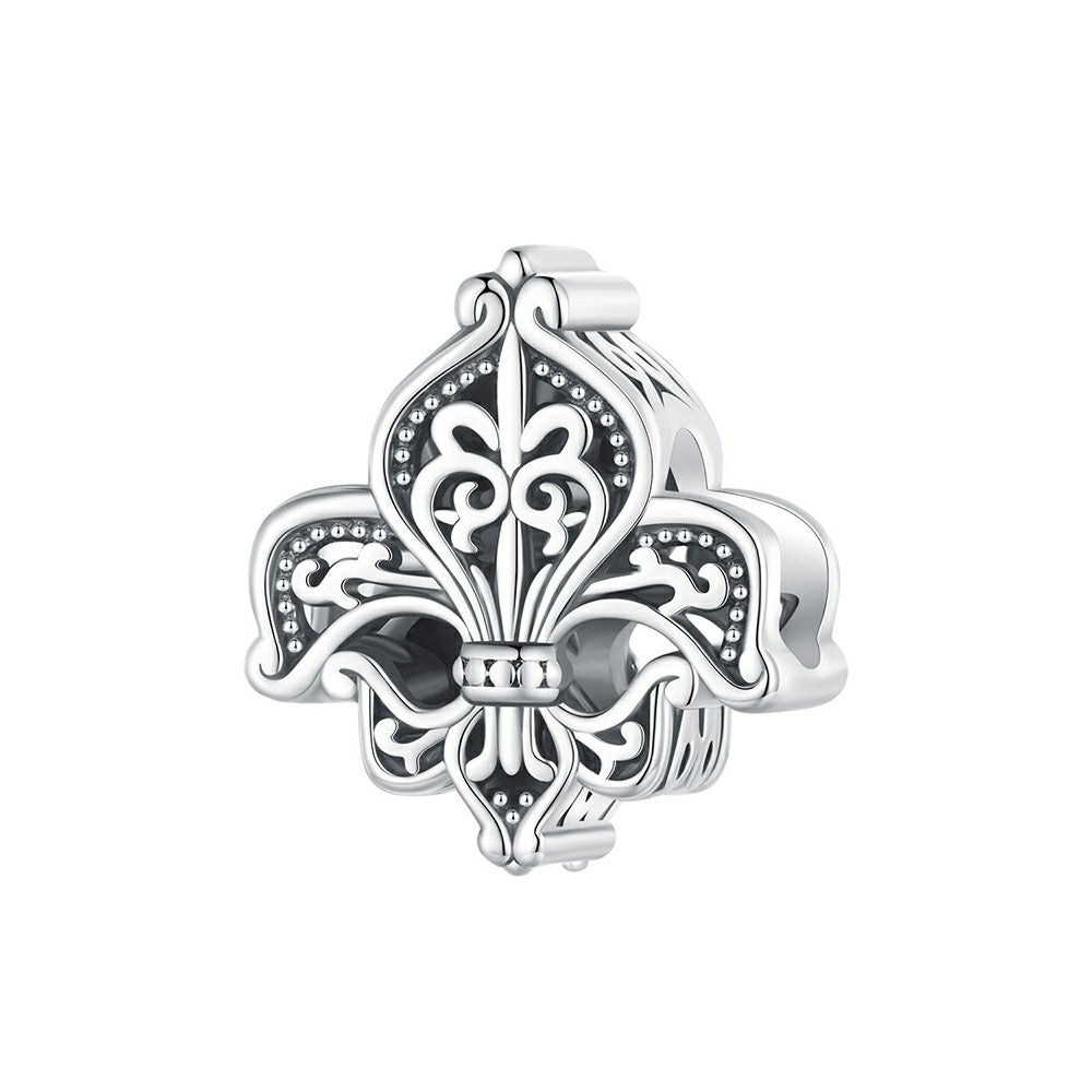 beautiful iris charm 925 sterling silver fj1422