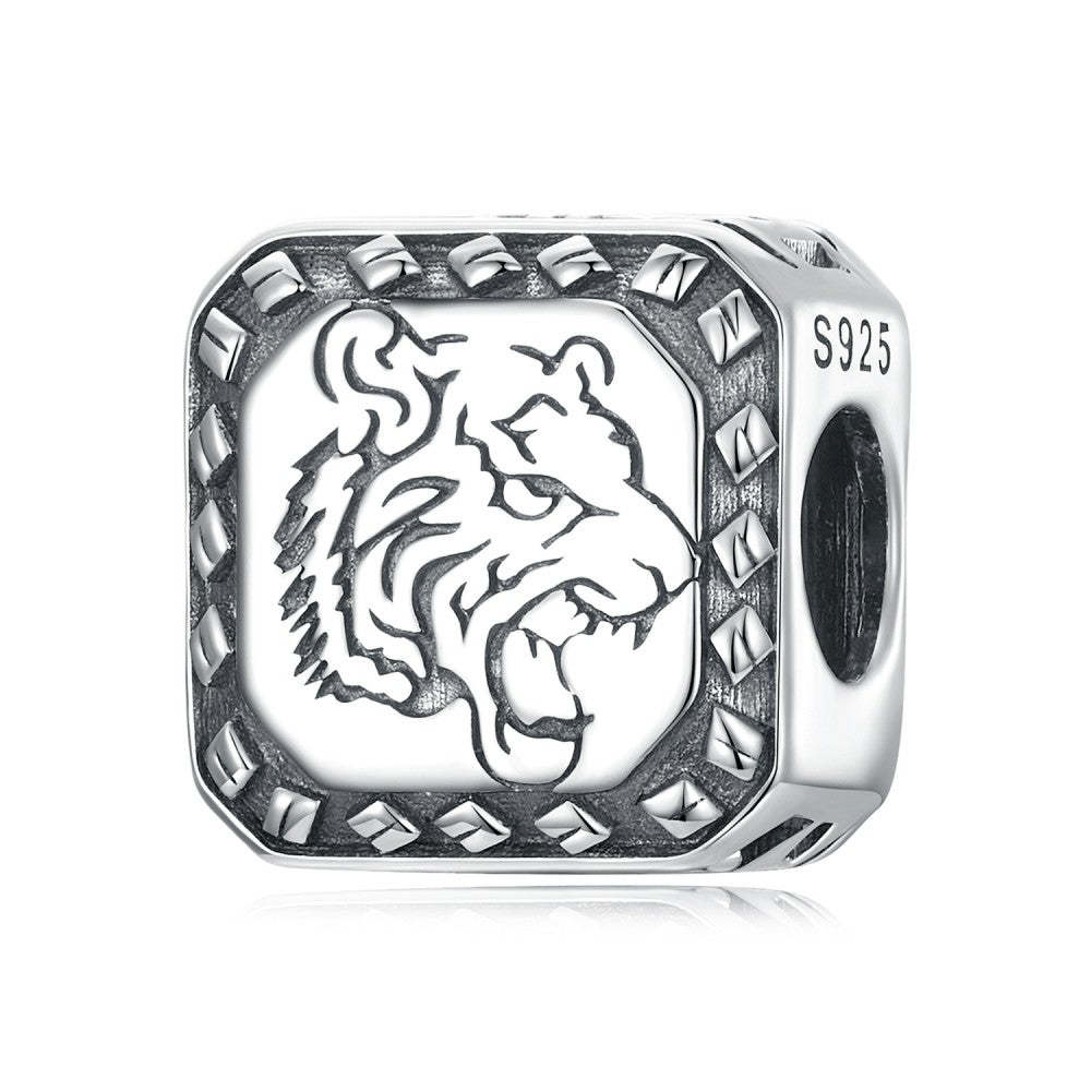 unique dragon tiger charm 925 sterling silver fj1438
