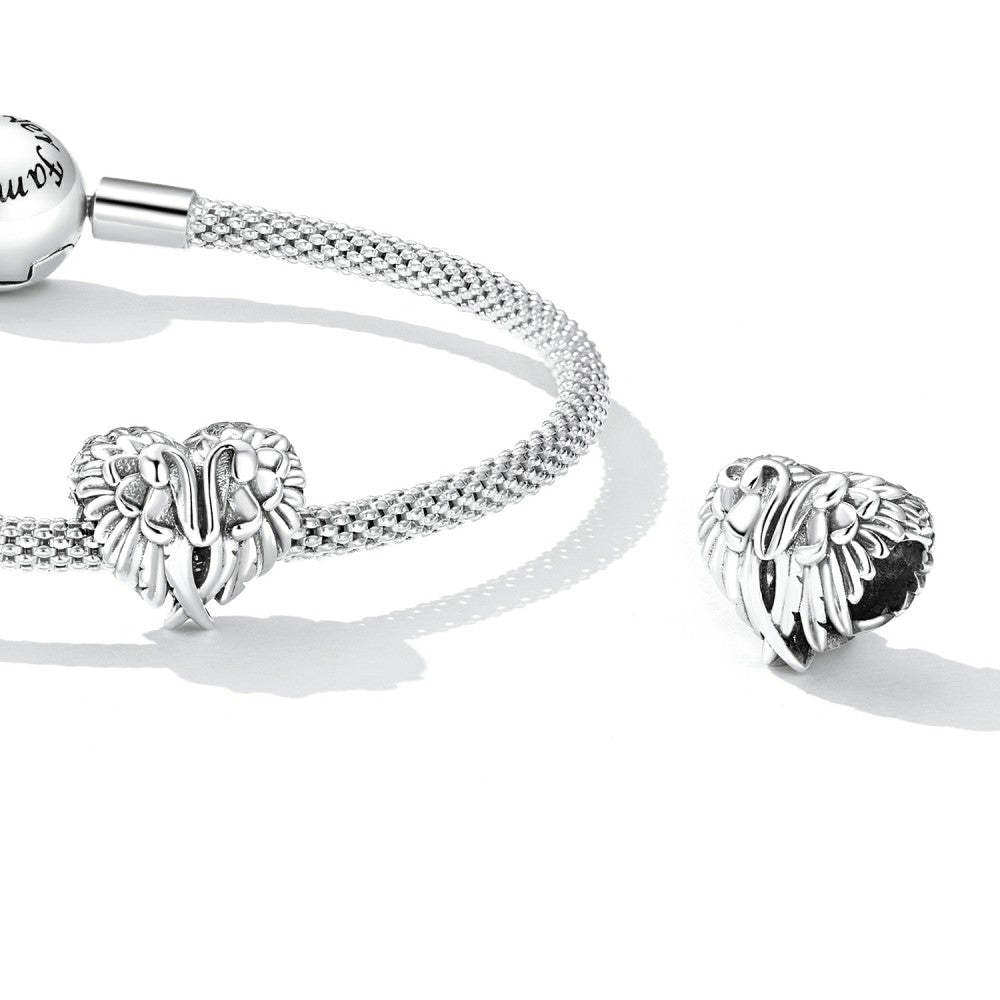 love wings charm 925 sterling silver fj1442