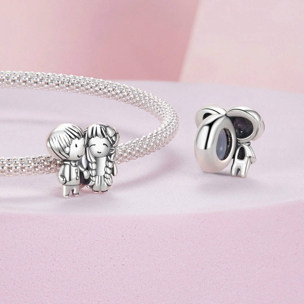 Little Boy Girl Charm Silver Christmas Gifts - soufeelmy