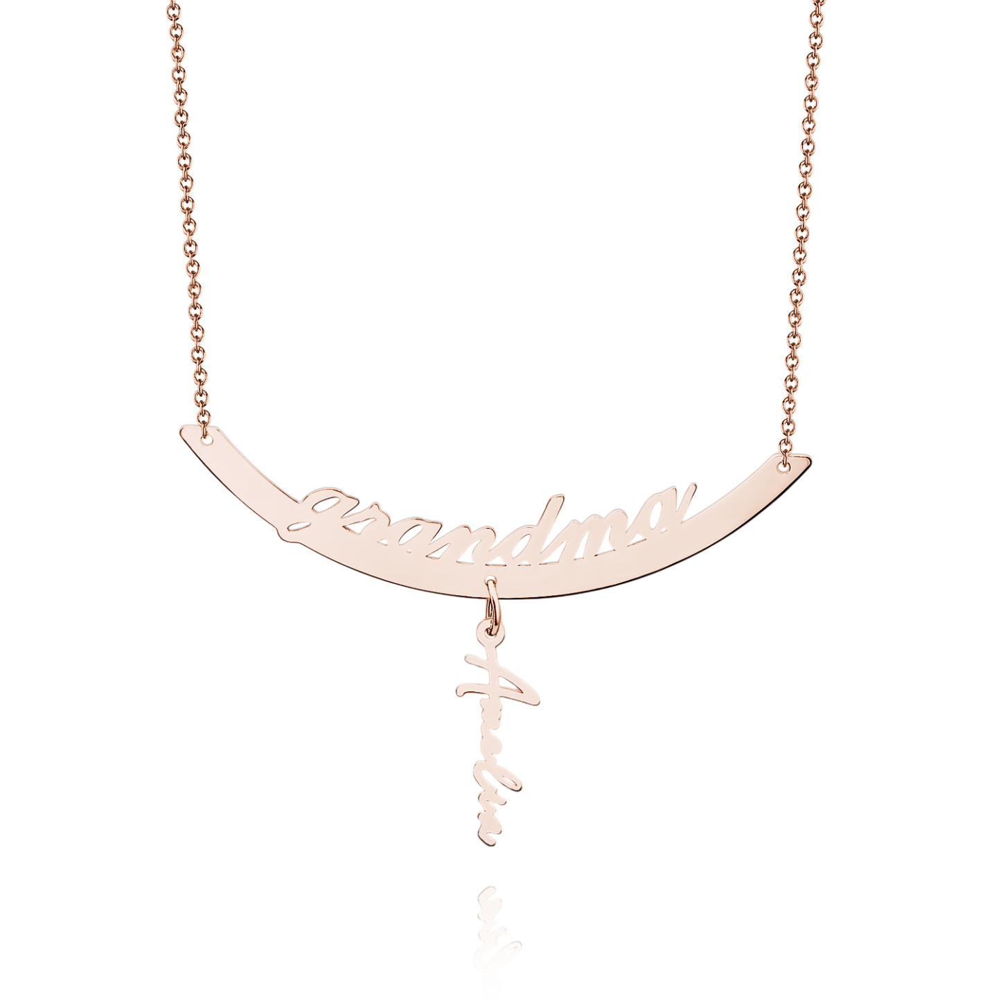 Custom Name Necklace Hanging Family Necklace with 1-7 Names Pendants Gift for Grandma Mother's Day Gifts - soufeelmy