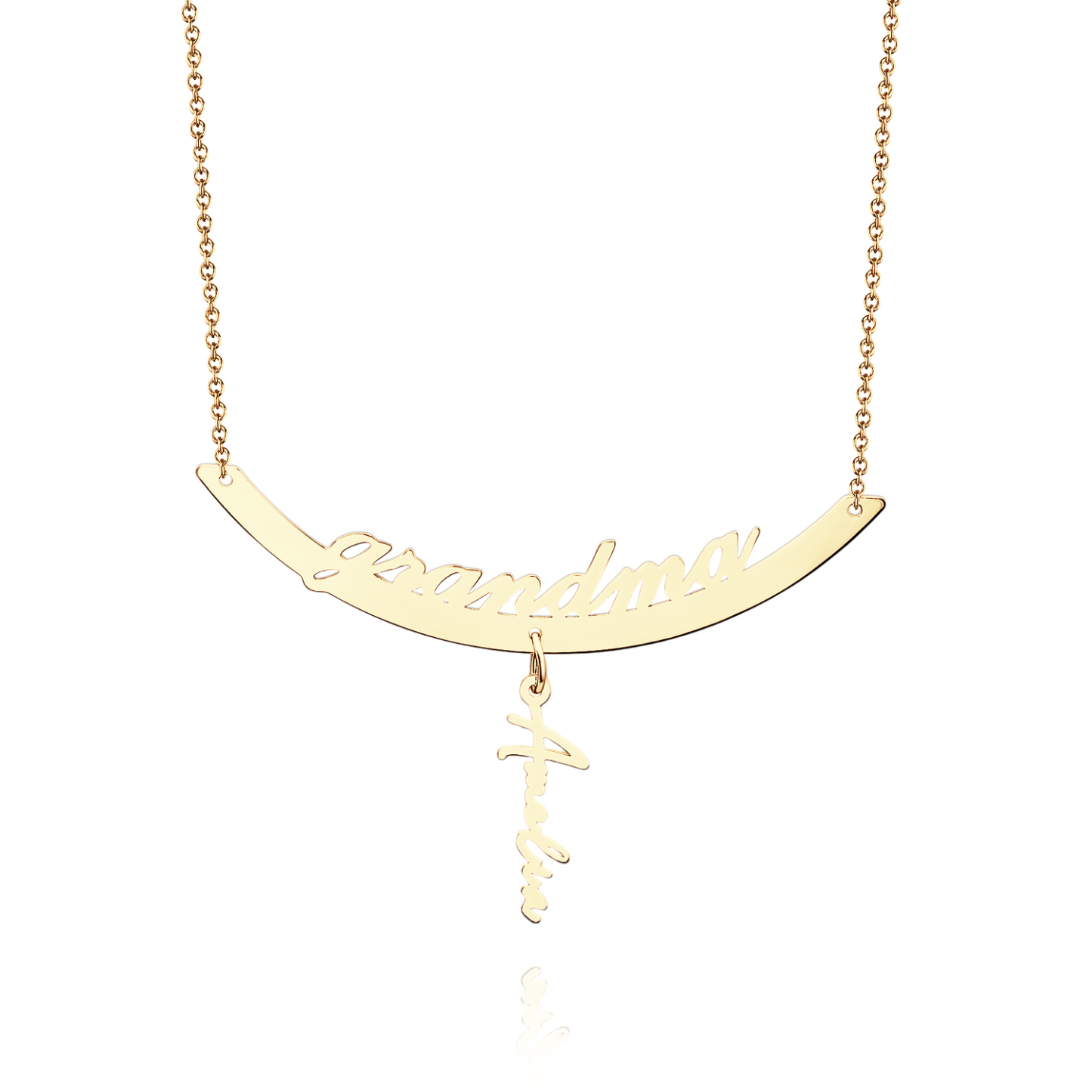Custom Name Necklace Hanging Family Necklace with 1-7 Names Pendants Gift for Grandma Mother's Day Gifts - soufeelmy