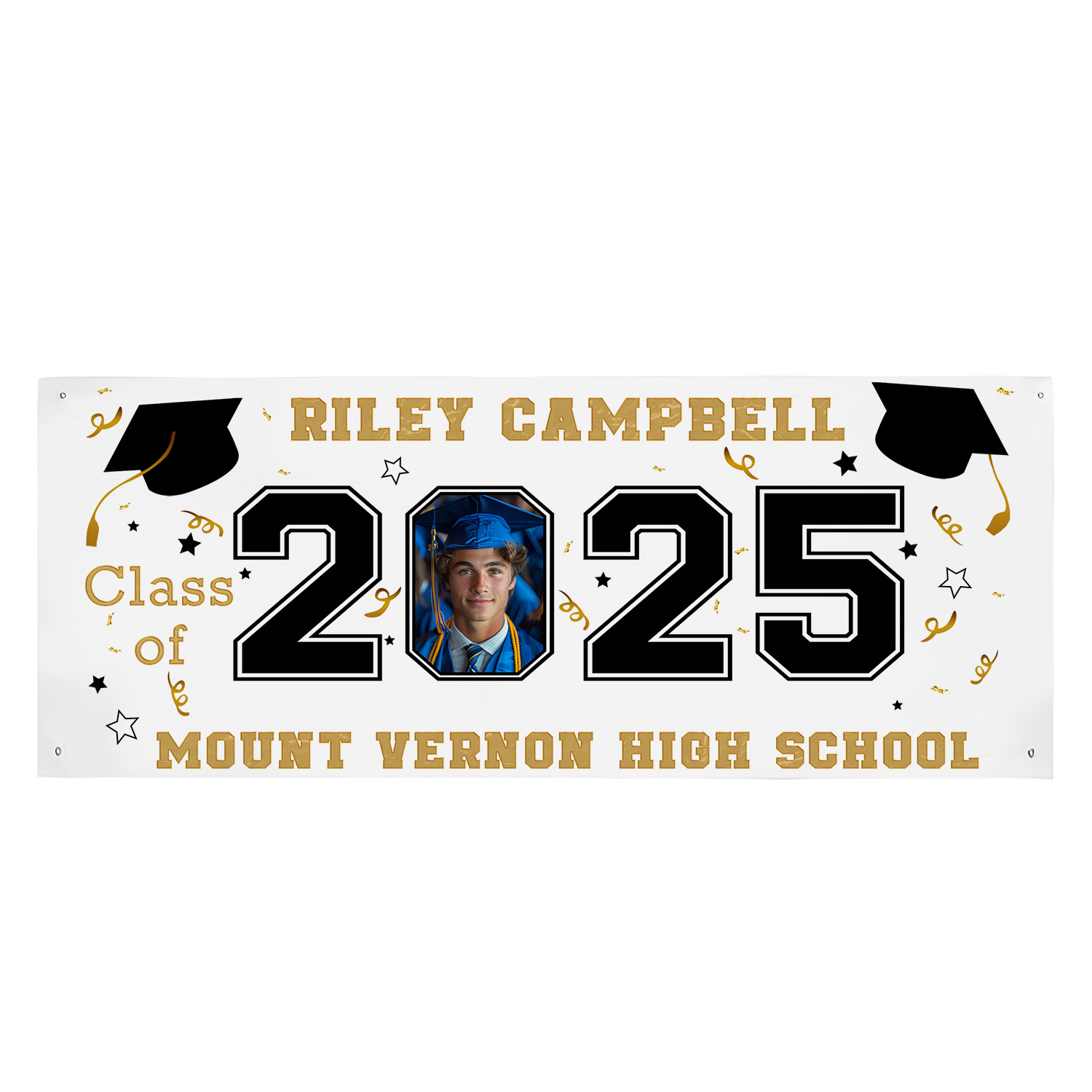Graduate Photo Banner Custom Banner Celebrate Your Journey Honor Your Achievements - soufeelmy