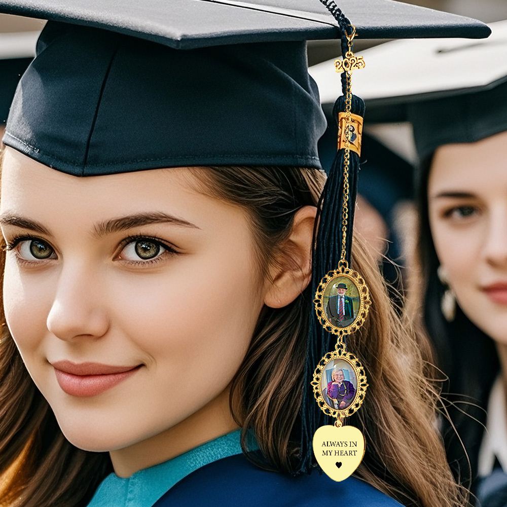 Custom Graduation Photo Charm Graduation Memorial Tassel Photo Memorial Graduation Cap Charm Graduation Gift - soufeelmy
