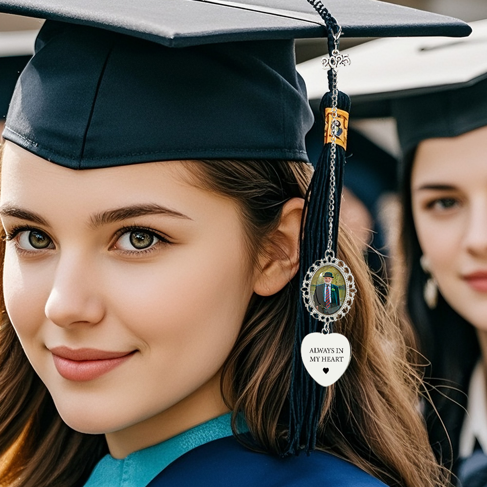 Custom Graduation Photo Charm Graduation Memorial Tassel Photo Memorial Graduation Cap Charm Graduation Gift - soufeelmy