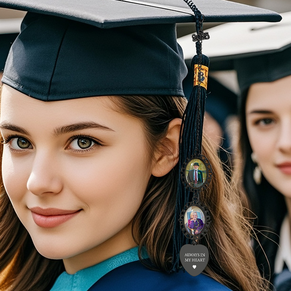 Custom Graduation Photo Charm Graduation Memorial Tassel Photo Memorial Graduation Cap Charm Graduation Gift - soufeelmy
