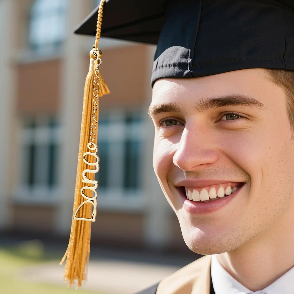 Custom Name Graduation Cap Tassel Charm Custom Graduation Hat Graduation Gift - soufeelmy
