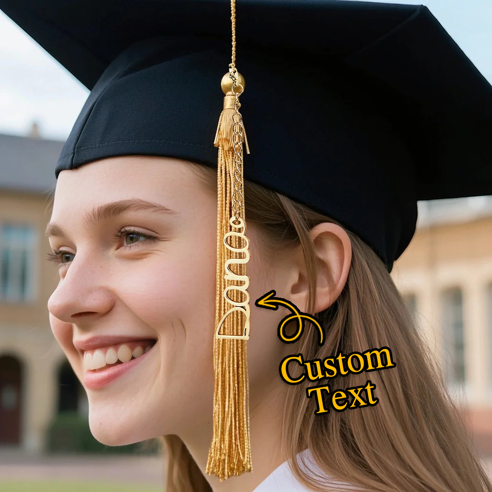 Custom Name Graduation Cap Tassel Charm Custom Graduation Hat Graduation Gift - soufeelmy