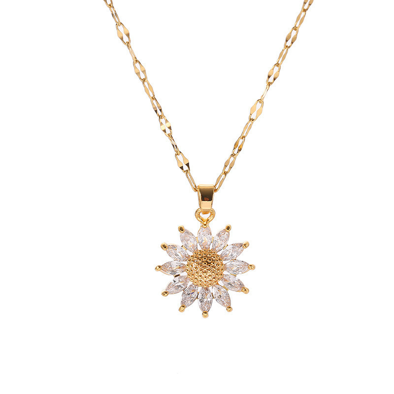1set Artificial Sunflower Gift Box Sunflower Gift Box And Necklace Gift Box - soufeelmy