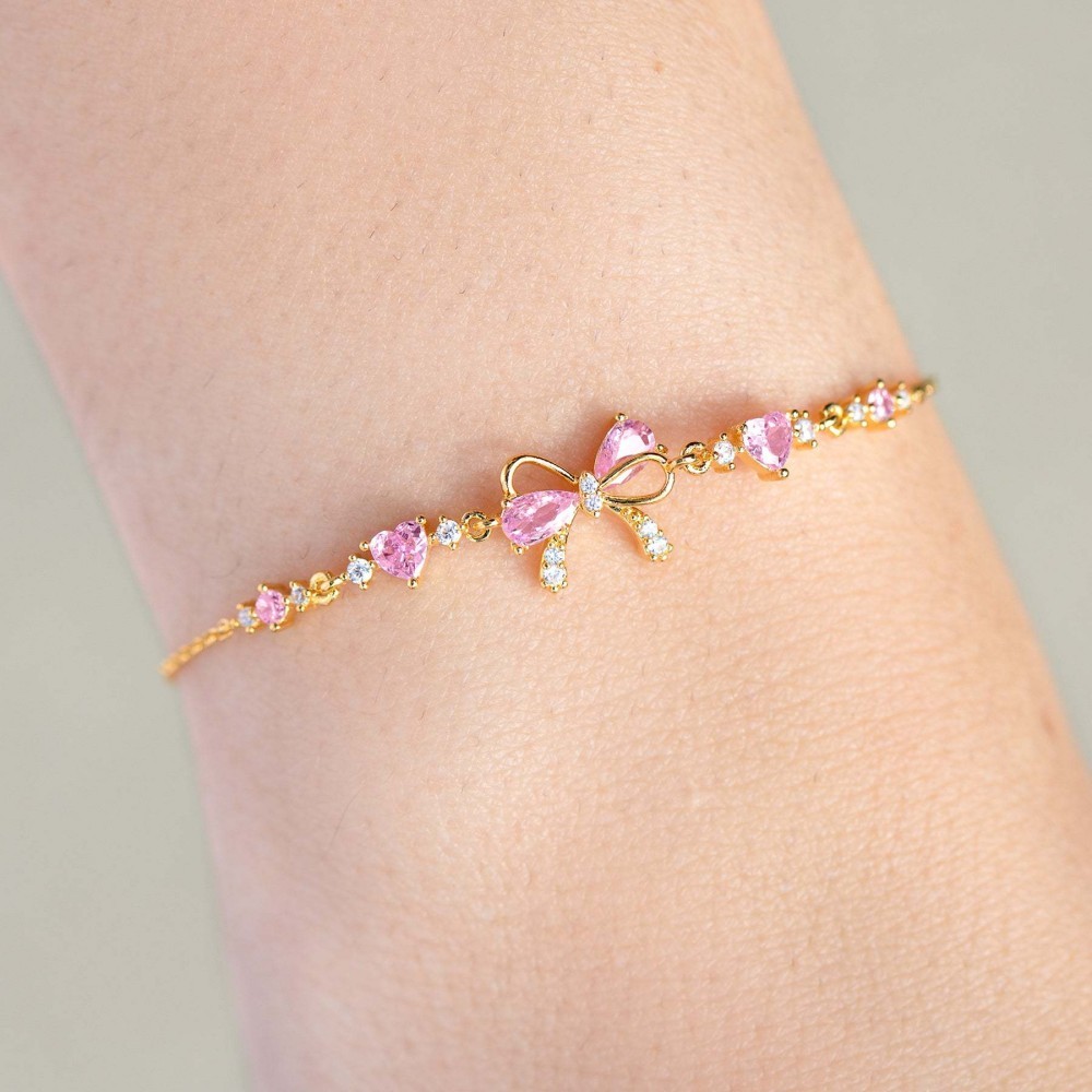 Bow Bracelet Zirconia Bracelet Gifts for Her - soufeelmy