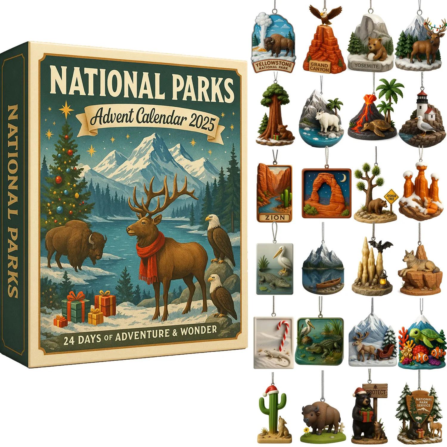 National Park Advent Calendar Christmas Countdown Calendar - soufeelmy