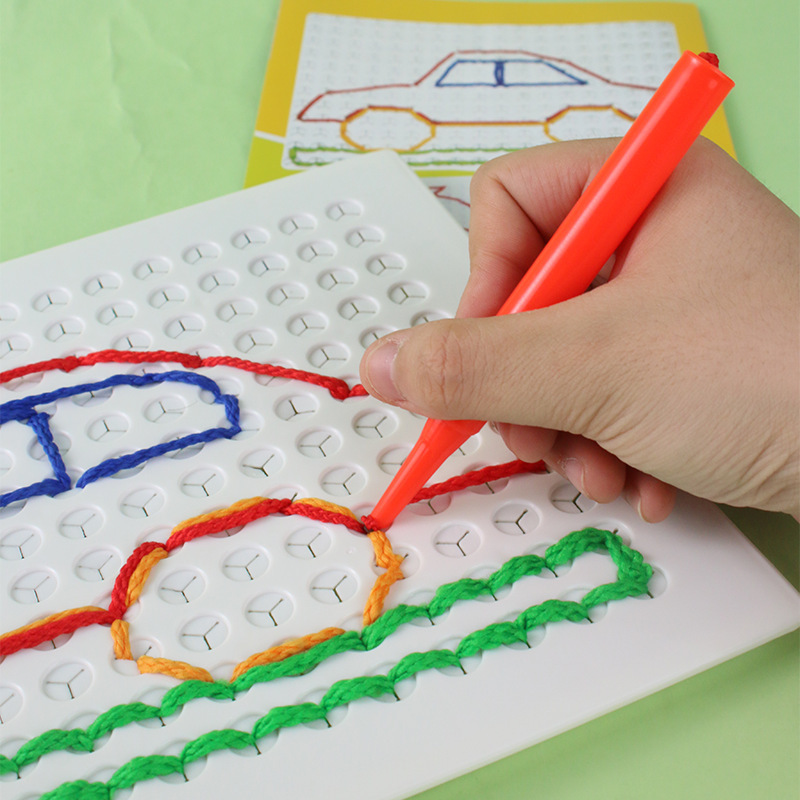 Sensory Threading Board Calm Down Threading Boards Toy Gift For Kids - soufeelmy